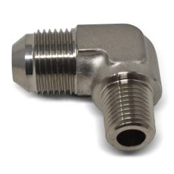 Russell - Russell 660861 Adapter Fitting 90-DEG Flare Endura -08AN 3/8" Pipe Size - Image 1