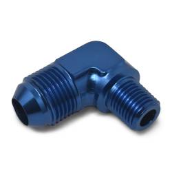 Russell - Russell 660800 4AN 90-DEG Flare To 1/8" Pipe Adapter Fitting w/Blue Finish - Image 2