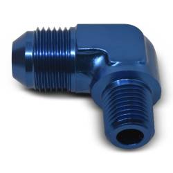 Russell - Russell 660810 4AN 90-DEG Flare To 1/4" Pipe Adapter Fitting w/Blue Finish - Image 1