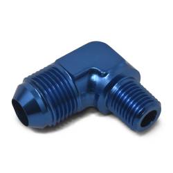 Russell - Russell 660810 4AN 90-DEG Flare To 1/4" Pipe Adapter Fitting w/Blue Finish - Image 2