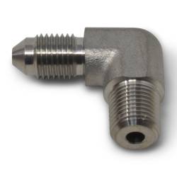 Russell - Russell 660792 3AN Stainless 90 Degree Flare To 1/8" Pipe Adapter - Image 1