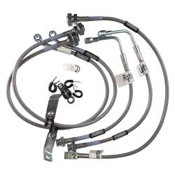 Russell - Russell 672430 Braided SS Street Legal Brake Line Assy for 99-05 Sra/Silv 1500 - Image 1