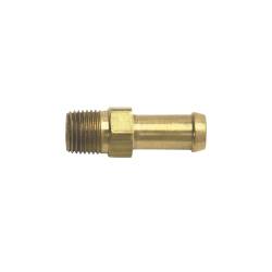 Russell - Russell 697010 1/8 NPTx8mm 5/16" Hose Single Barb Edelbrock Man Brass Fitting - Image 1