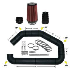 Airaid - Airaid 101-401 UBI "U-Build-It" Universal Cold Air Intake Kit 4.0" w/Filter - Image 1