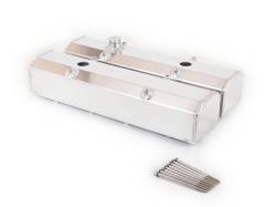 Canton - Canton 65-201 Valve Covers Small Block Chevy Fab Aluminum w/Fill & PCV Ports - Image 1