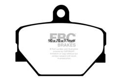 EBC Brakes - EBC Brakes DP21287 Greenstuff 2000 Series Sport Brake Pads for 08-15 Fortwo - Image 1