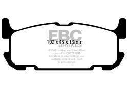 EBC Brakes - EBC Brakes DP21685 Greenstuff 2000 Series Sport Brake Pads for 04-05 Miata - Image 1