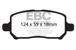 EBC Brakes - EBC Brakes DP21660 Greenstuff 2000 Series Sport Brake Pads - Image 1