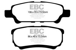 EBC Brakes - EBC Brakes DP21563 Greenstuff 2000 Series Sport Brake Pads - Image 1