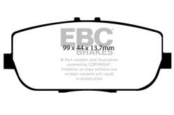 EBC Brakes - EBC Brakes DP21775 Greenstuff 2000 Brake Pads for 06-22 Mazda MX5 17-20 Fiat 124 - Image 1