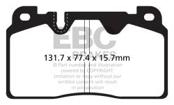 EBC Brakes - EBC Brakes DP22168 Greenstuff 2000 Sport Front Brake Pads for Audi/Porsche - Image 1