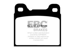 EBC Brakes - EBC Brakes DP31043C Redstuff Ceramic Low Dust Brake Pads for 740 760 940 960 - Image 1