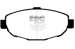EBC Brakes - EBC Brakes DP31007C Redstuff Ceramic Low Dust Brake Pads for 92-00 SC300/SC400 - Image 1