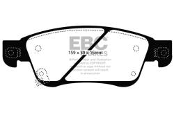 EBC Brakes - EBC Brakes DP31807C Redstuff Ceramic Low Dust Brake Pads for G25 G35/G37 Q60 - Image 1