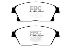 EBC Brakes - EBC Brakes DP32067C Redstuff Ceramic Low Dust Brake Pads for ATS Encore Verano - Image 1