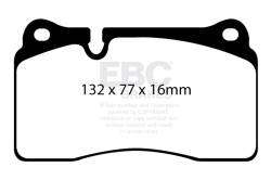 EBC Brakes - EBC Brakes DP32070C Redstuff Ceramic Low Dust Brake Pads for 12-13 TT Quattro - Image 1
