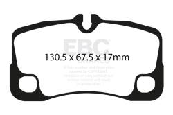 EBC Brakes - EBC Brakes DP31930C Redstuff Ceramic Low Dust Brake Pads for 05-14 911 - Image 1