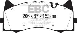 EBC Brakes - EBC Brakes DP32298C Redstuff Ceramic Low Dust Brake Pads for 16-18 C63 AMG - Image 1