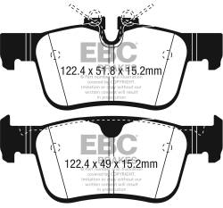 EBC Brakes - EBC Brakes DP32306C Redstuff Ceramic Low Dust Brake Pads - Image 1