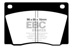 EBC Brakes - EBC Brakes DP4108R Yellowstuff Street & Track Brake Pads - Image 1