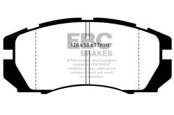 EBC Brakes - EBC Brakes DP3966C Redstuff Ceramic Low Dust Brake Pads for Impreza Legacy - Image 1