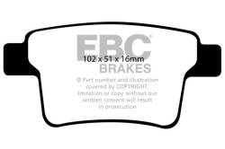 EBC Brakes - EBC Brakes DP41731R Yellowstuff Street & Track Brake Pads - Image 1