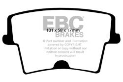 EBC Brakes - EBC Brakes DP41722R Yellowstuff Street & Track Brake Pads - Image 1