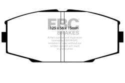 EBC Brakes - EBC Brakes DP4610R Yellowstuff Street & Track Brake Pads for 86-92 Supra - Image 1