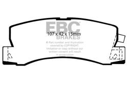 EBC Brakes - EBC Brakes DP4628R Yellowstuff Street & Track Brake Pads - Image 1