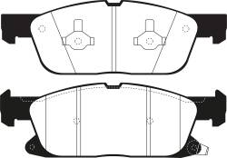 EBC Brakes - EBC Brakes DP43072R Yellowstuff Street Front Track Brake Pad for Continental MKZ - Image 1