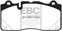EBC Brakes - EBC Brakes DP43050R Yellowstuff Street & Track Brake Pads for Camaro CTS - Image 1