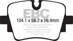EBC Brakes - EBC Brakes DP42190R Yellowstuff Street & Track Brake Pads for 14-22 F-Type - Image 1