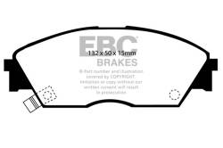 EBC Brakes - EBC Brakes DP4706R Yellowstuff Street & Track Brake Pads for CRX Prelude - Image 1
