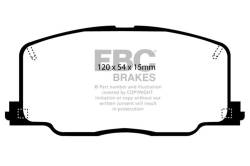EBC Brakes - EBC Brakes DP4725R Yellowstuff Street & Track Brake Pads for Celica ES250 - Image 1