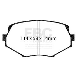 EBC Brakes - EBC Brakes DP51002NDX Bluestuff NDX Full Race Brake Pads for 94-05 Miata - Image 2