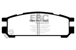 EBC Brakes - EBC Brakes DP4821R Yellowstuff Street & Track Brake Pads for Impreza Legacy - Image 1
