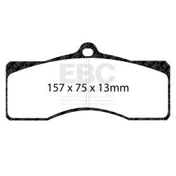 EBC Brakes - EBC Brakes DP51155NDX Bluestuff NDX Full Race Brake Pads - Image 3