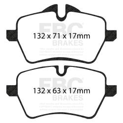 EBC Brakes - EBC Brakes DP51789NDX Bluestuff NDX Full Race Brake Pads for 07-15 Cooper - Image 3