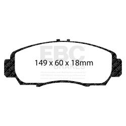 EBC Brakes - EBC Brakes DP51610NDX Bluestuff NDX Full Race Brake Pads - Image 3