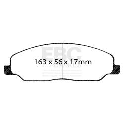 EBC Brakes - EBC Brakes DP51740NDX Bluestuff NDX Full Race Brake Pads for 05-10 Ford Mustang - Image 3