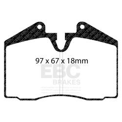 EBC Brakes - EBC Brakes DP5612NDX Bluestuff NDX Full Race Brake Pads - Image 3