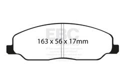 EBC Brakes - EBC Brakes DP51740NDX Bluestuff NDX Full Race Brake Pads for 05-10 Ford Mustang - Image 2