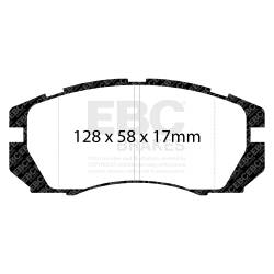 EBC Brakes - EBC Brakes DP5966NDX Bluestuff NDX Full Race Brake Pads for Impreza Legacy - Image 3