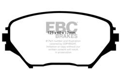 EBC Brakes - EBC Brakes DP61402 6000 Series Greenstuff Truck/SUV Brakes Disc Pads for RAV4 - Image 1