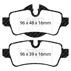 EBC Brakes - EBC Brakes DP51931NDX Bluestuff NDX Full Race Brake Pads for 07-15 Cooper - Image 3