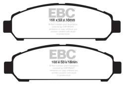 EBC Brakes - EBC Brakes DP61851 6000 Series Greenstuff Truck/SUV Brakes Disc Pads for Venza - Image 1