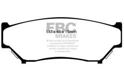 EBC Brakes - EBC Brakes DP6979 6000 Series Greenstuff Truck/SUV Brakes Disc Pads - Image 1