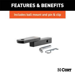 CURT - CURT 121113 Class-2 Trailer Hitch 1-1/4" Ball Mount 13-15 Ford Escape - Image 7
