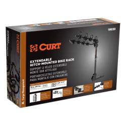CURT - CURT 18030 Extendable Hitch-Mounted Bike Rack 2 Or 4 Bikes 1-1/4" Or 2" Shank - Image 2