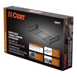 CURT - CURT 18117 21" x 37" Black Steel Roof Rack Cargo Carrier Extension - Image 2
